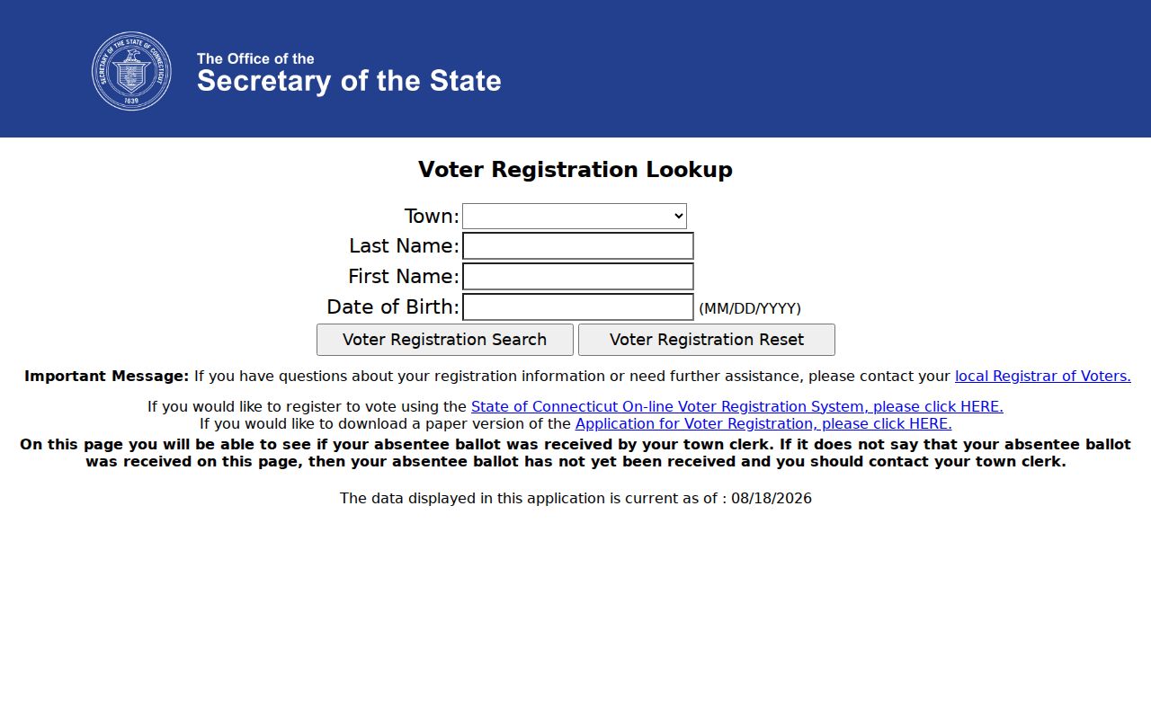 Glastonbury residents directory Connecticut voter lookup